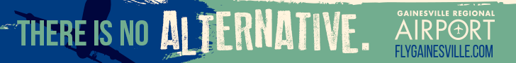 Banner ad for Gainesville Regional Airport